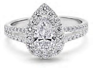 Engagement ring. Photo supplied by Diamonds Direct.