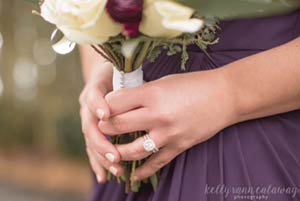 A bride with wedding jewelry. Photo supplied by Loy Harn Jewelers.