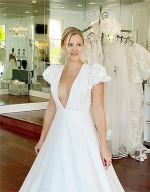 Photo from White on Daniel Island, SC, a bride in her wedding dress.